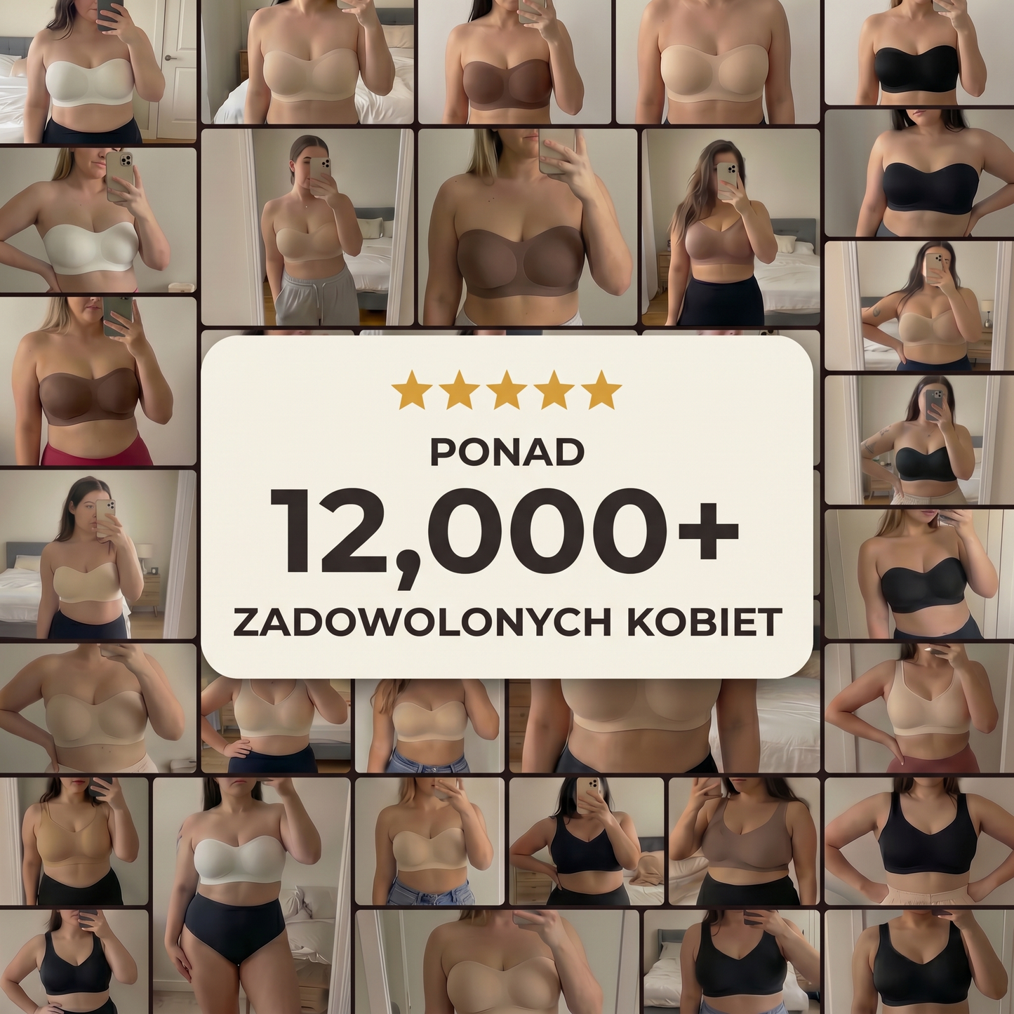 Biustonosz Żelowy Bez Ramiączek